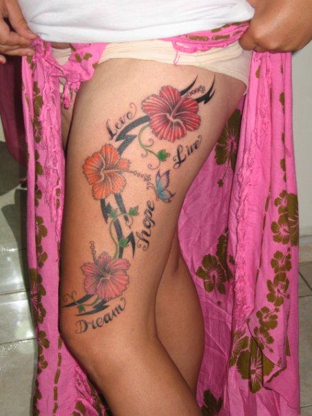 flower patterns for tattoos. gt;sexy hibiscus flower tattoo