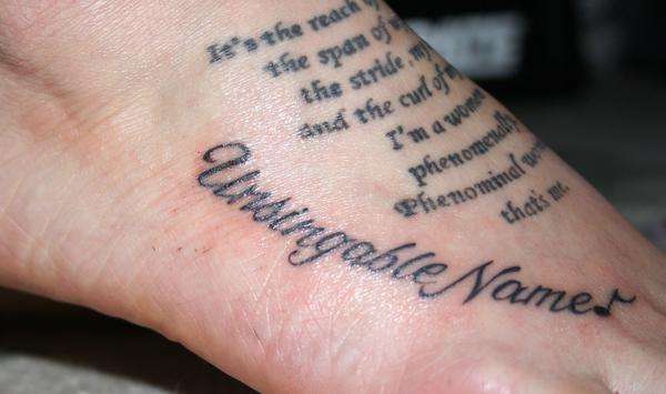 Tattoo Ideas: Italian Words + Phrases Foot Tattoos Words