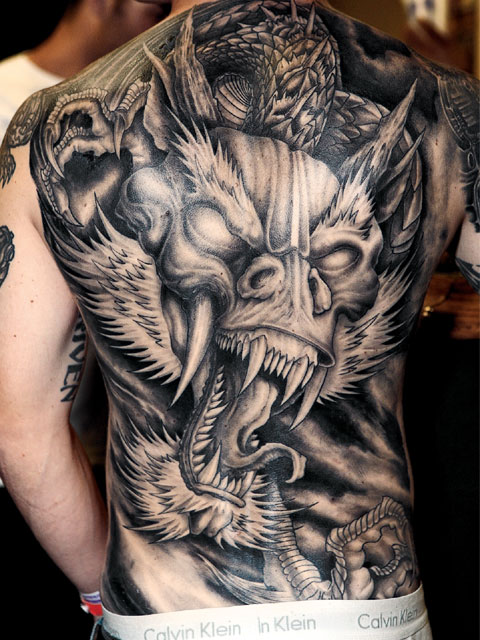 chinese dragon tattoo sleeve. Chinese dragons have all five