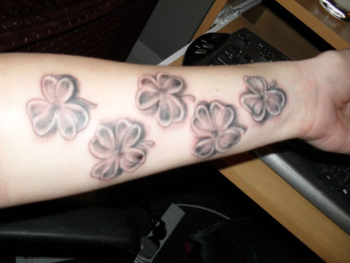 Four Leaf Clover Tattoo. Four leaf clover ideas.