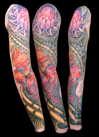 leg sleeve tattoos. sleeve tattoos female